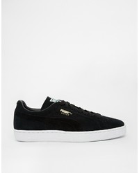 Baskets basses en daim noires Puma