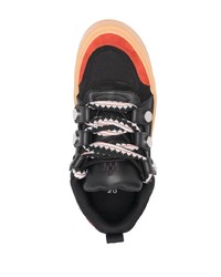 Baskets basses en daim noires Marcelo Burlon County of Milan