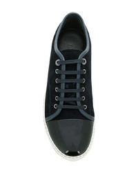 Baskets basses en daim noires Lanvin