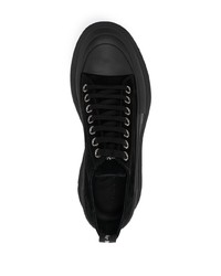 Baskets basses en daim noires Alexander McQueen