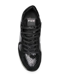 Baskets basses en daim noires Philippe Model