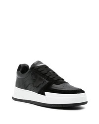 Baskets basses en daim noires DSQUARED2