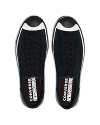 Baskets basses en daim noires Converse