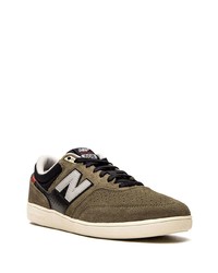 Baskets basses en daim olive New Balance