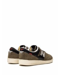 Baskets basses en daim olive New Balance