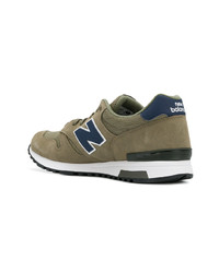 Baskets basses en daim olive New Balance