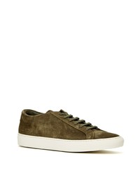 Baskets basses en daim olive Common Projects