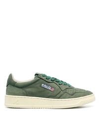 Baskets basses en daim olive AUTRY