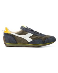 Baskets basses en daim olive Diadora