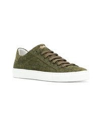 Baskets basses en daim olive Hide&Jack