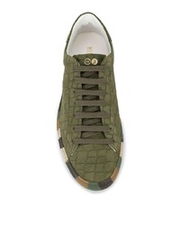 Baskets basses en daim olive Hide&Jack