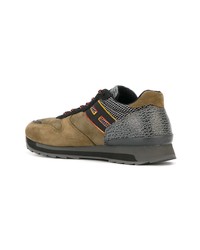 Baskets basses en daim olive HOGAN REBEL