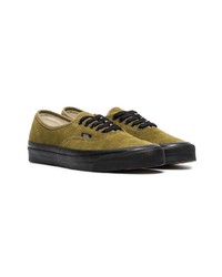 Baskets basses en daim olive Vans