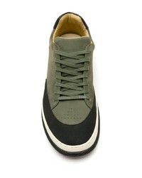 Baskets basses en daim olive OSKLEN