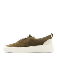 Baskets basses en daim olive Fear Of God