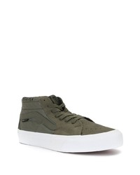 Baskets basses en daim olive Vans