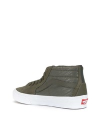 Baskets basses en daim olive Vans