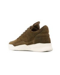 Baskets basses en daim olive Filling Pieces