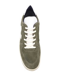 Baskets basses en daim olive Veja