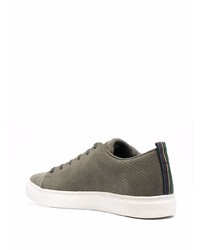 Baskets basses en daim olive PS Paul Smith