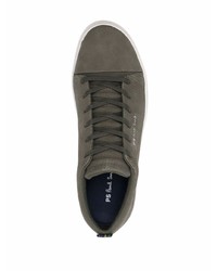 Baskets basses en daim olive PS Paul Smith