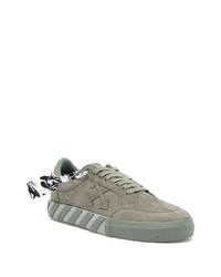 Baskets basses en daim olive Off-White