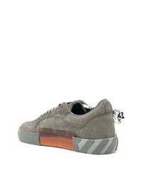 Baskets basses en daim olive Off-White