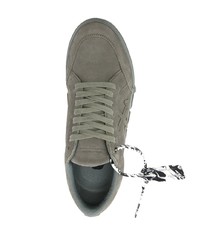 Baskets basses en daim olive Off-White