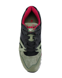 Baskets basses en daim olive Diadora