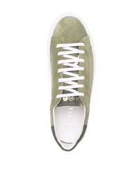 Baskets basses en daim olive Hide&Jack