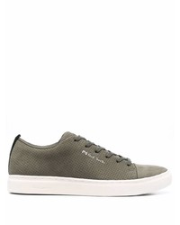 Baskets basses en daim olive PS Paul Smith