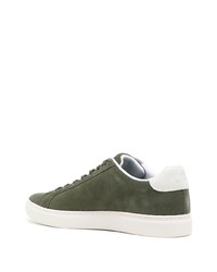 Baskets basses en daim olive PS Paul Smith