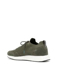 Baskets basses en daim olive PS Paul Smith