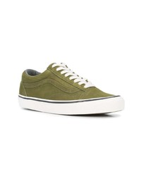 Baskets basses en daim olive Vans