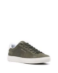 Baskets basses en daim olive PS Paul Smith