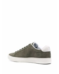 Baskets basses en daim olive PS Paul Smith