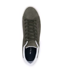 Baskets basses en daim olive PS Paul Smith