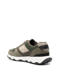 Baskets basses en daim olive Timberland