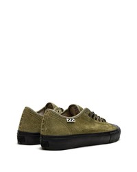 Baskets basses en daim olive Vans