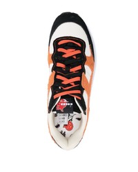 Baskets basses en daim orange Diadora