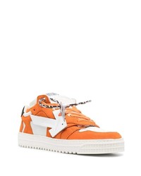 Baskets basses en daim orange Off-White