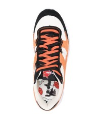 Baskets basses en daim orange Diadora