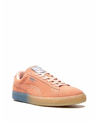 Baskets basses en daim orange Puma