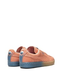 Baskets basses en daim orange Puma