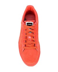 Baskets basses en daim orange Puma