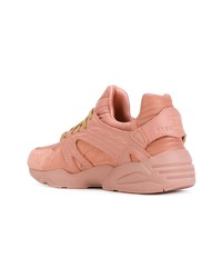 Baskets basses en daim roses Puma