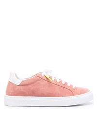 Baskets basses en daim roses Hide&Jack