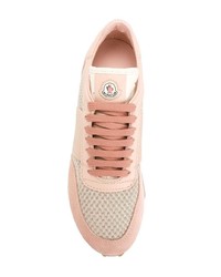 Baskets basses en daim roses Moncler