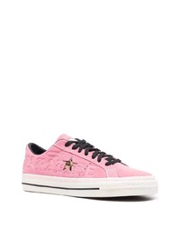 Baskets basses en daim roses Converse