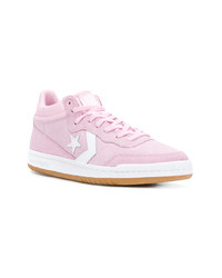 Baskets basses en daim roses Converse